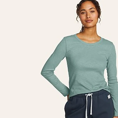 Women's Infinity Slub Long-Sleeve Crew