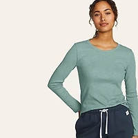 Women's Infinity Slub Long-Sleeve Crew