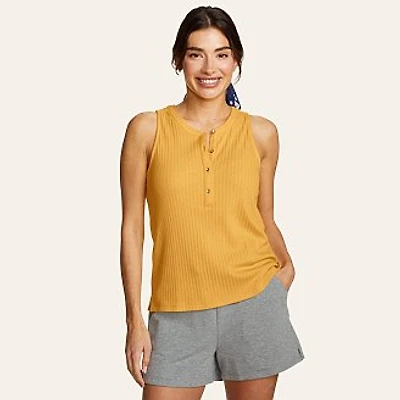 Women's Seaside Ribbed Henley Tank