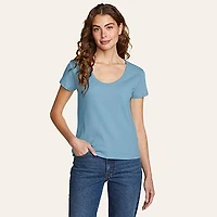 Women's Seaside Ribbed Scoop Neck T-Shirt