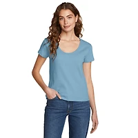 Seaside Ribbed Scoop Neck T-Shirt