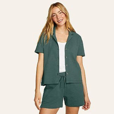 Women's Seersucker Camp Shirt