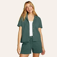 Women's Seersucker Camp Shirt