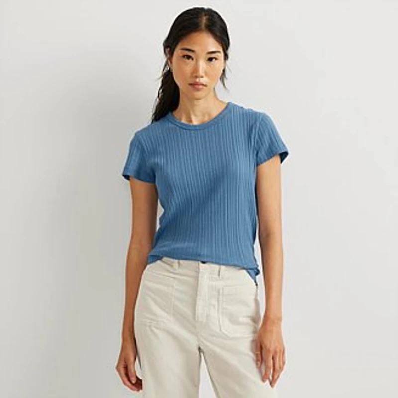 Women's Meadowood Rib Short-Sleeve T-Shirt
