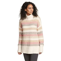 Rest &Repeat Funnel-Neck Sweater - Stripe