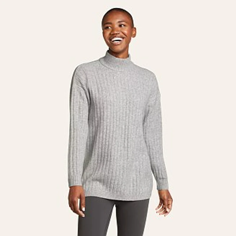 Women's Alpine Route Essentials Ribbed Mock Neck Sweater
