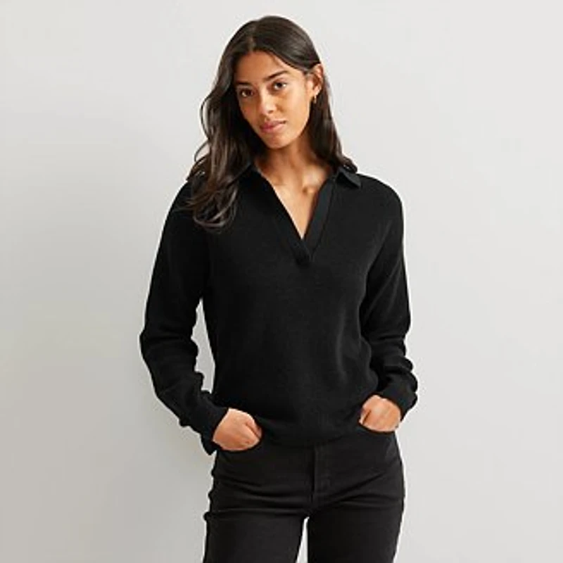 Women's Signature Johnny Collar Sweater