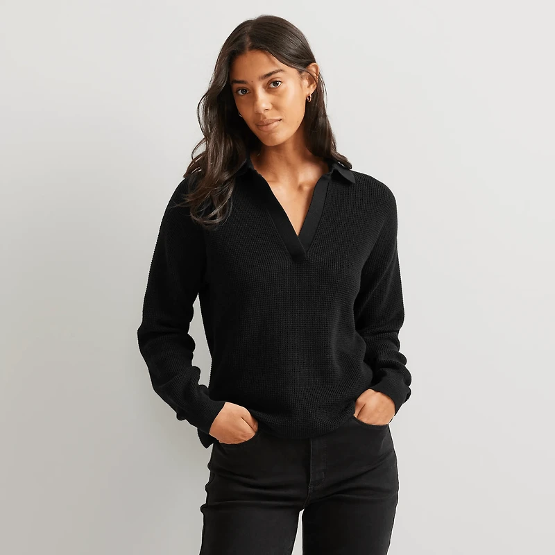 Signature Johnny Collar Sweater