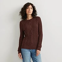 Women's Classic Cable Crew Sweater