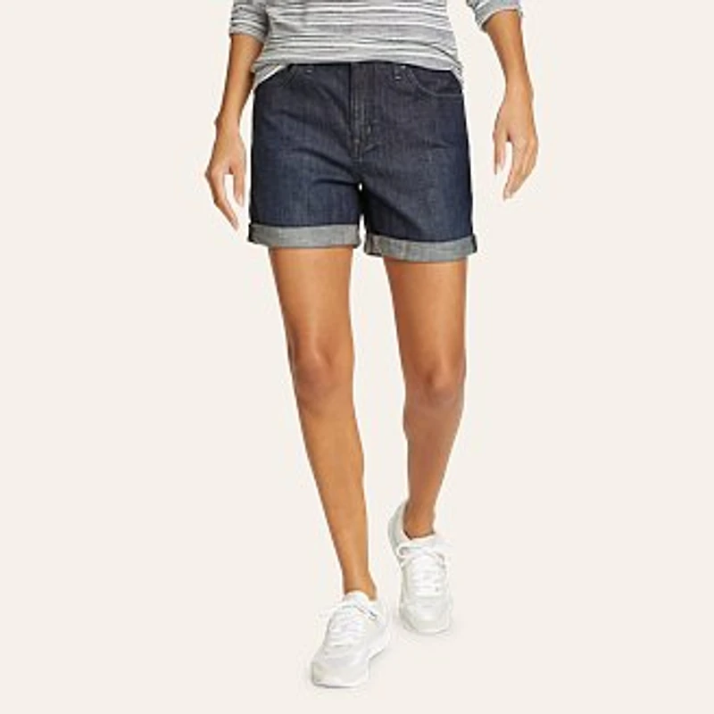 Women's Boyfriend Rolled Denim Shorts