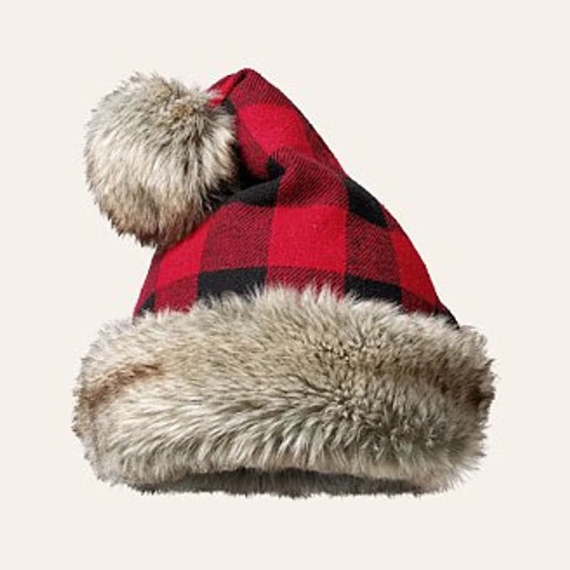 Buffalo Check Santa Hat