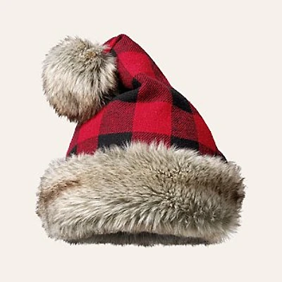 Buffalo Check Santa Hat