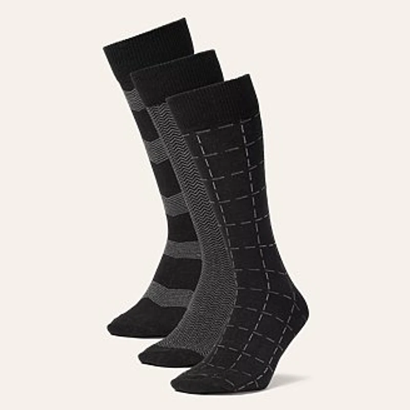 Men's Pattern Crew Socks