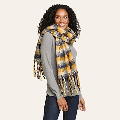 Exploded Plaid Brushed Scarf