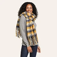 Exploded Plaid Brushed Scarf