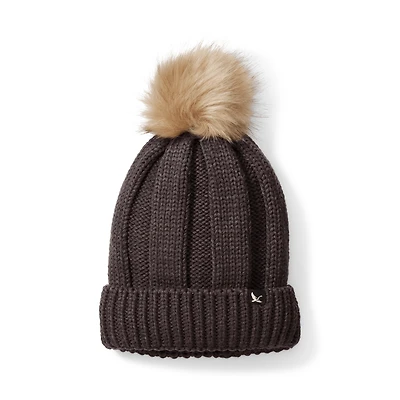 Faux Fur Pom Beanie