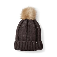 Faux Fur Pom Beanie
