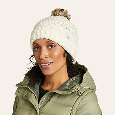 Women's Cabin Faux Fur Pom Beanie