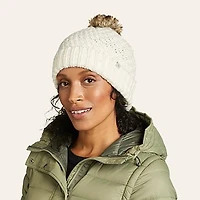 Women's Cabin Faux Fur Pom Beanie