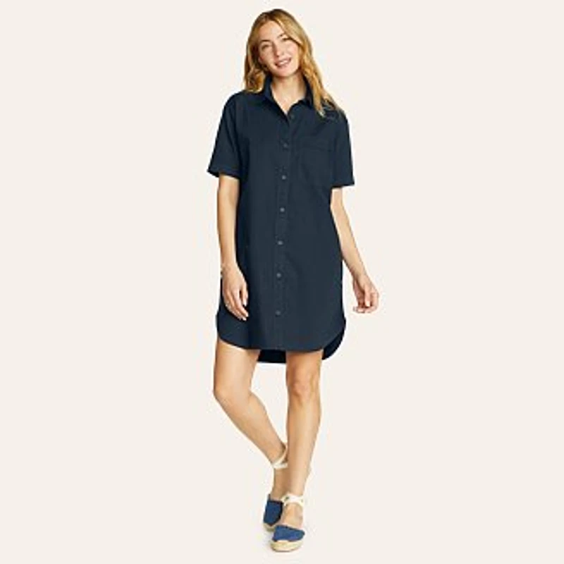 Women's Everyday Cotton Shirt Dress