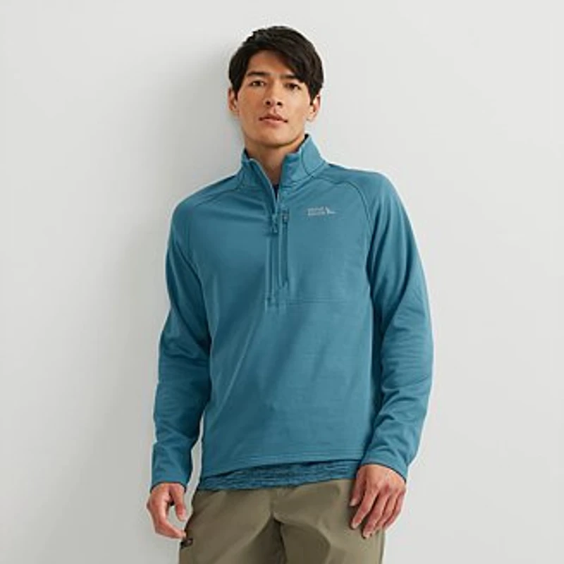 Men's High Route Grid Fleece-Lined 1/2-Zip Pullover