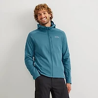 Men's High Route Grid Fleece-Lined Full-Zip Hoodie