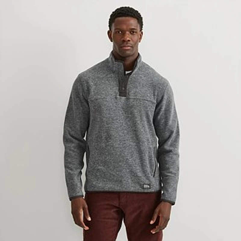 Men's Chutes Fleece Snap Mock Pullover