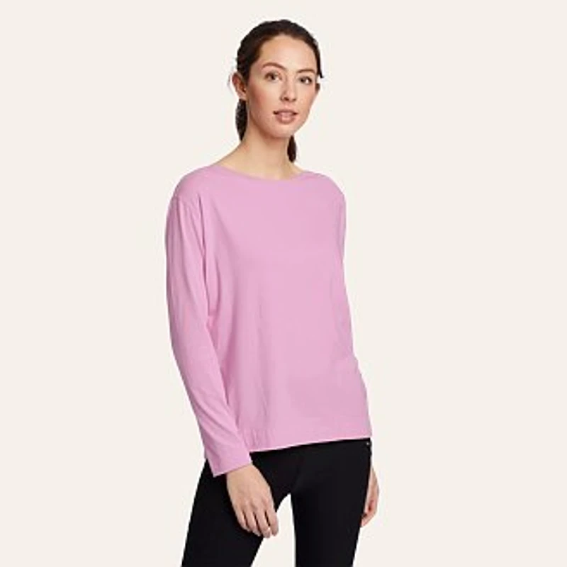 Women's Tempo Light Long-Sleeve Boat-Neck T-Shirt