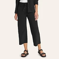 Women's Departure Wide Leg Cropped Travel Pants
