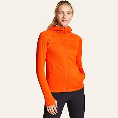 Women's High Route Full-Zip Grid Fleece Hoodie
