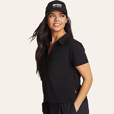 Women's Departure Short-Sleeve Collared T-Shirt