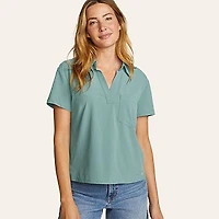 Women's Departure Short-Sleeve Collared T-Shirt