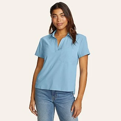 Women's Departure Short-Sleeve Collared T-Shirt