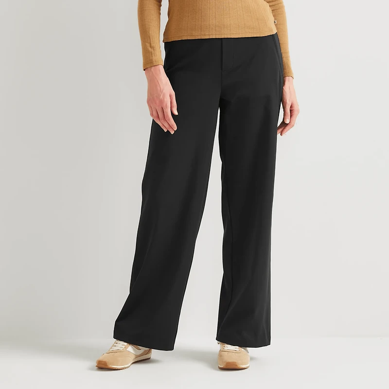 Wayfarer High-Rise Wide Leg Travel Pants