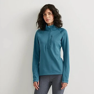 Women's High Route Grid Fleece-Lined 1/4-Zip Pullover