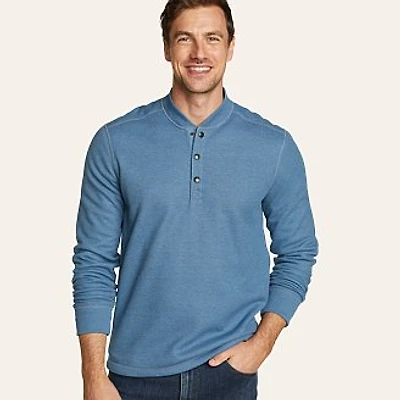 Men's Faux Shearling-Lined Thermal Henley
