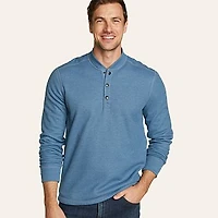 Men's Faux Shearling-Lined Thermal Henley