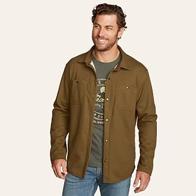 Men's Faux Shearling-Lined Thermal Shirt