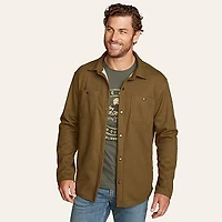 Men's Faux Shearling-Lined Thermal Shirt