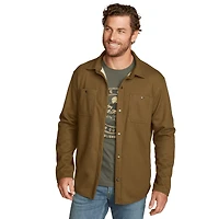 Faux Shearling-Lined Thermal Shirt