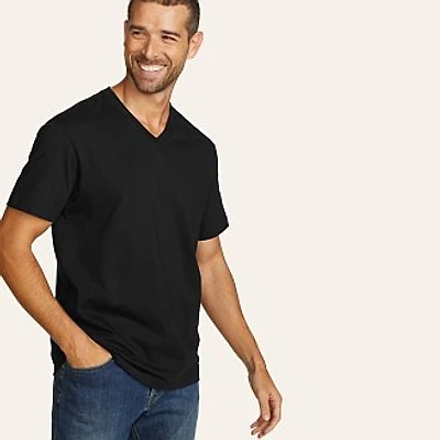 Men's Legend Wash 100% Cotton Short-Sleeve V-Neck T-Shirt