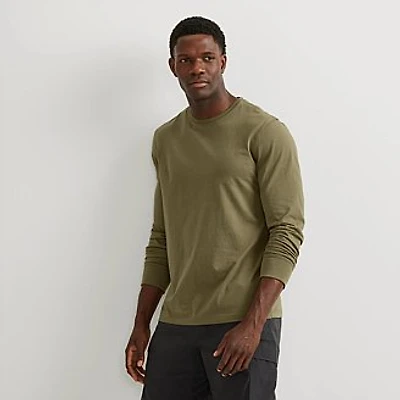 Men's Legend Wash 100% Cotton Long-Sleeve Classic T-Shirt