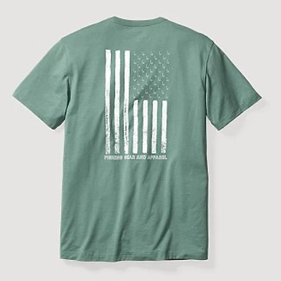 EB Distressed Flag Graphic T-Shirt