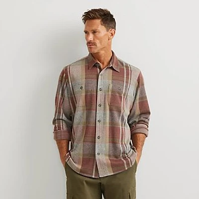 Men's Soft Knit Button Down Shirt