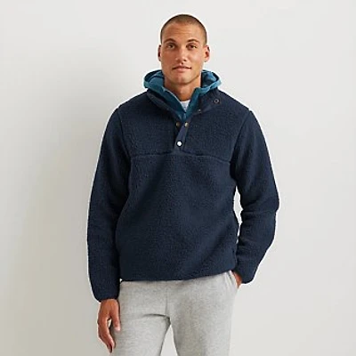 Men's Chill Out Fleece Snap Moc Pullover