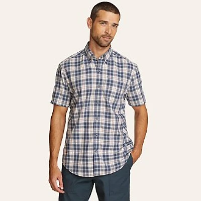 Men's Tidelands Short-Sleeve Yarn-Dyed Textured Shirt