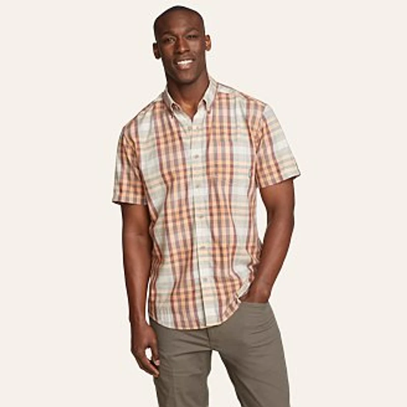 Men's Tidelands Short-Sleeve Yarn-Dyed Textured Shirt