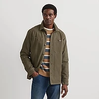Men's Mountain Flex Fleece-Lined Canvas Shirt Jacket