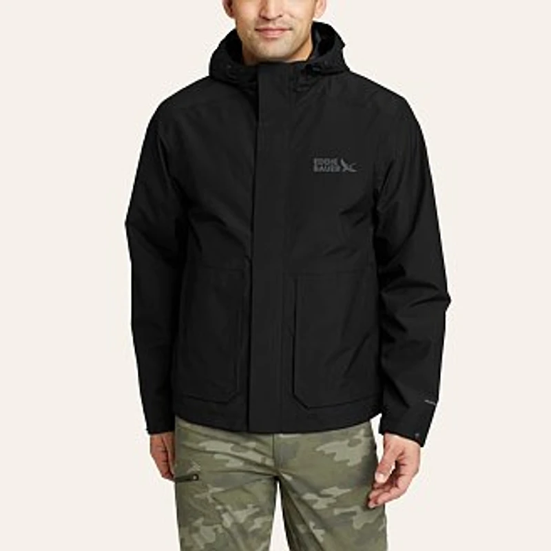 Men's Packable Waterproof Rainfoil Storm Rain Jacket