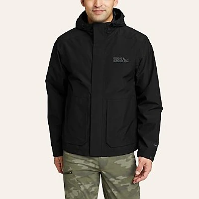 Men's Packable Waterproof Rainfoil Storm Rain Jacket